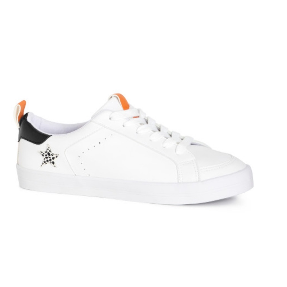 EVANS WIDE FIT Savanah Trim Sneaker - white size 11